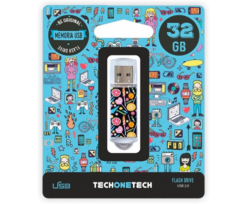 MEMORIA USB 2.0 TECH ONE TECH 32GB CANDY POP TEC4001-32