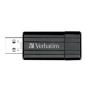 MEMORIA USB 2.0 VERBATIM 32GB PINSTRIPE NEGRO 49064