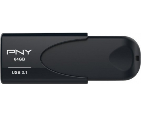 MEMORIA USB 3.1 PNY ATTACHE 4 64GB NEGRO FD64GATT431KK-EF