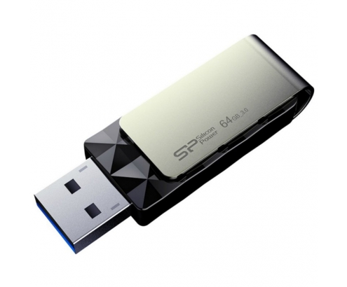MEMORIA USB 3.1 SP BLAZE B30 64GB NEGRO SP064GBUF3B30V1K