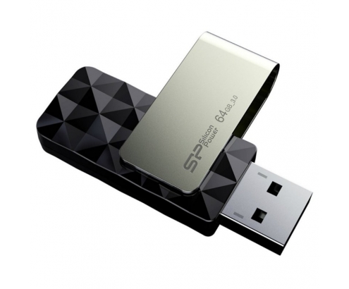 MEMORIA USB 3.1 SP BLAZE B30 64GB NEGRO SP064GBUF3B30V1K