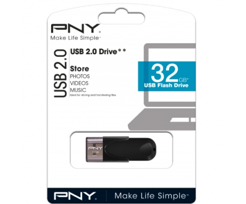 MEMORIA USB PNY 32GB NEGRO FD32GATT4-EF