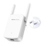 Mercusys ME30 ampliador de red Repetidor de red Blanco 10, 100 Mbit/s