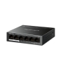 Mercusys MS106P switch No administrado Fast Ethernet (10/100) Energía sobre Ethernet (PoE) Montaje en pared/escritorio Negro