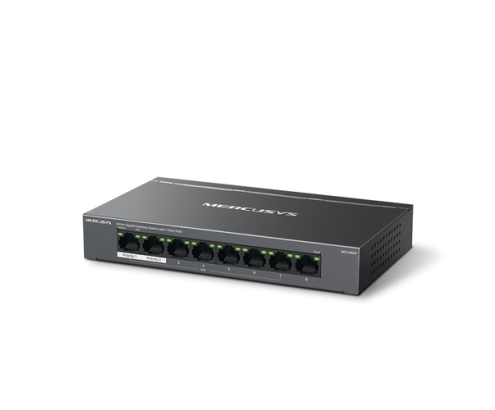 Mercusys MS108GP switch Gestionado Gigabit Ethernet (10/100/1000) Energía sobre Ethernet (PoE) Negro