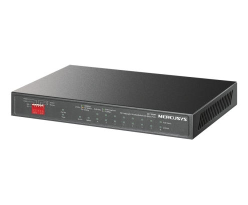 Mercusys MS110GMP switch Gigabit Ethernet (10/100/1000) Energía sobre Ethernet (PoE) Negro