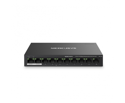 Mercusys MS110P switch Gestionado Fast Ethernet (10/100) EnergÍ­a sobre Ethernet (PoE) Negro