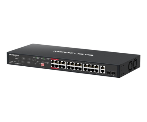 Mercusys MS128GP switch Gigabit Ethernet (10/100/1000) Energía sobre Ethernet (PoE) 1U Negro