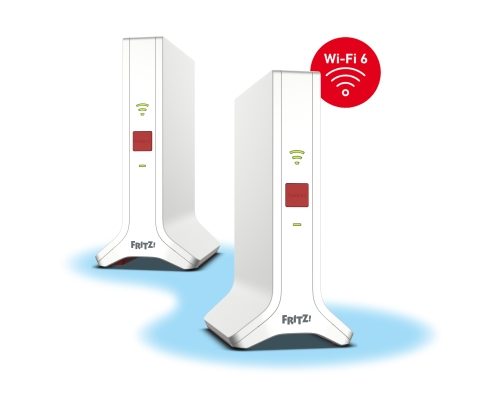 Mesh Set FRITZ! 4200 2-pack Edition International Doble banda (2,4 GHz / 5 GHz) Wi-Fi 6 (802.11ax) Rojo, Blanco 2x2/4x4