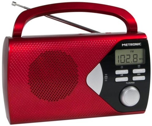 Metronic 477201 radio Portátil Digital Rojo