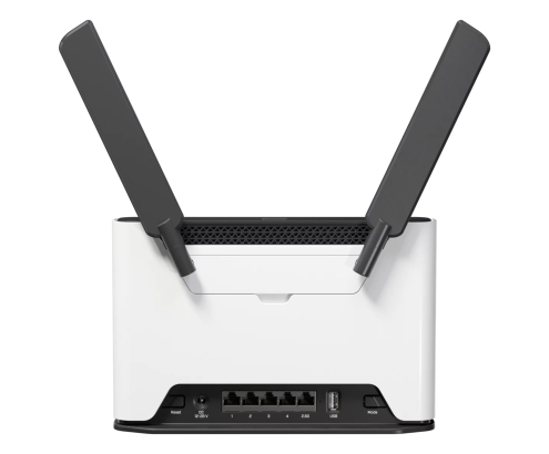 Mikrotik Chateau LTE7 ax router inalámbrico Gigabit Ethernet Doble banda (2,4 GHz / 5 GHz) 4G Negro, Blanco