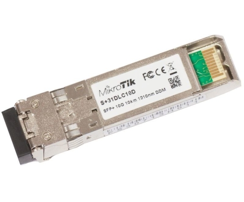 Mikrotik S+31DLC10D Módulo Fibra SFP+ MonoMod 10Km