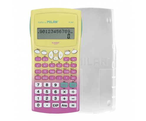 Milan 159110SNPBL calculadora Escritorio Calculadora básica Rosa, Amarillo