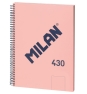 Milan 57141E80B cuaderno y block A4 80 hojas Rosa