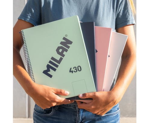 Milan 57141E80B cuaderno y block A4 80 hojas Rosa