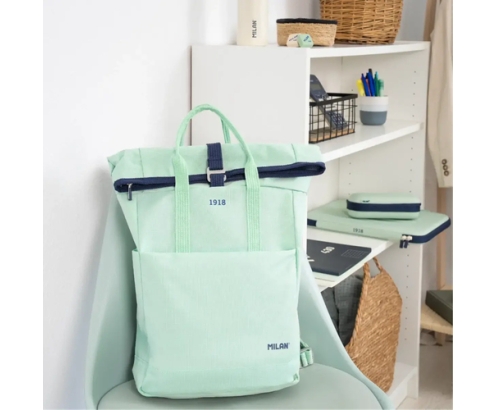 Milan 624302SNCGR mochila City backpack Verde Poliéster