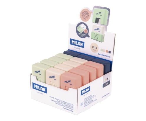 Milan CMMS430SNC goma Caucho Beige, Azul, Verde, Rosa 30 pieza(s)