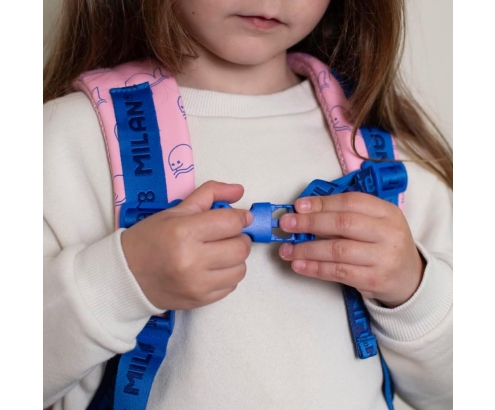 Milan Mochila escolar infantil casual 9.5 l Rosa