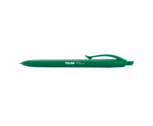 Milan P1 Verde Bolígrafo de punta retráctil con pulsador Medio 25 pieza(s)