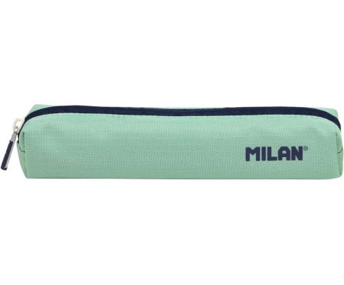 Milan Serie 1918 Estuche Mini Redondo - Tejido Resistente a las Roturas y Rasgaduras - Medidas 20,5x4,5x5cm - Color Verde
