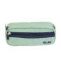 Milan Serie 1918 Estuche Portatodo Rectangular 2 Compartimentos - Tejido Resistente a las Roturas y Rasgaduras - Medidas 21x8,5x6,1cm - Color Verde