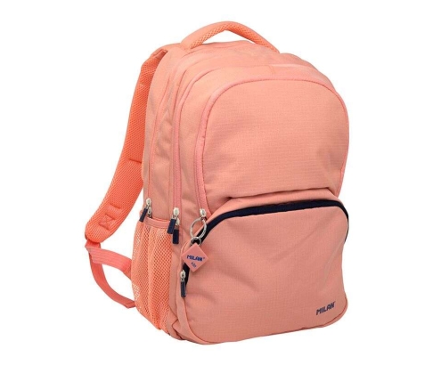 Milan Serie 1918 Mochila Escolar 25L - 3 Bolsillos Delanteros + 2 Bolsillos Laterales - Asas Regulables y Acolchadas - Tama?o 46,5 624604SNCP