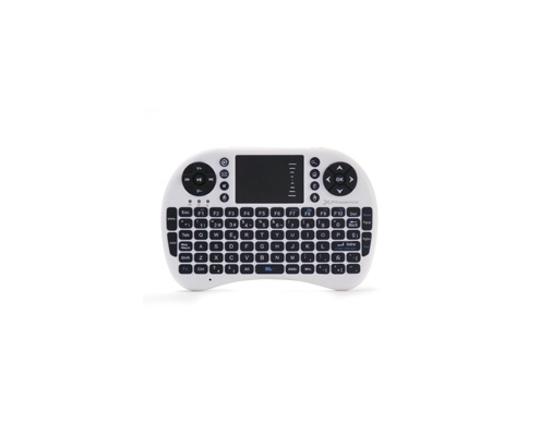 MINI TECLADO INALAMBRICO WIRELESS 2.4GHZ PHOENIX TOUCHPAD MULTIMEDIA  SMART TV / TVBOX / ANDROID TV / COLOR BLANCO Y NEGRO PHTALKKEYBOARD+