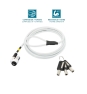 Mobilis 001325 cable antirrobo Blanco 1,8 m