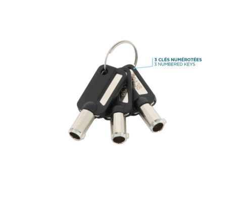 Mobilis 001325 cable antirrobo Blanco 1,8 m
