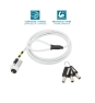 Mobilis 001329 cable antirrobo Blanco 1,8 m