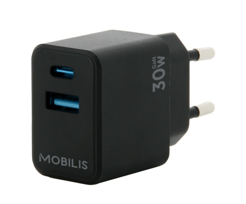 Mobilis 001362 cargador de dispositivo móvil Universal Negro Corriente alterna Auto