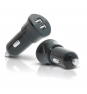 Mobilis Car Charger 2 USB Universal Negro Encendedor de cigarrillos Auto
