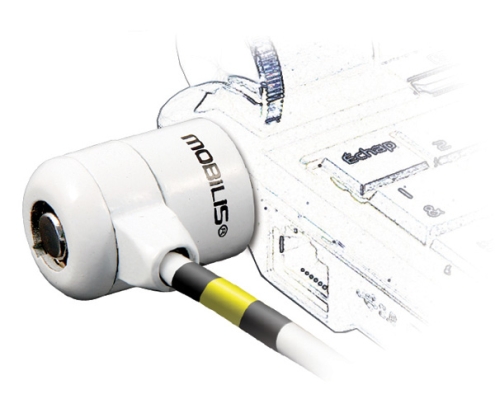Mobilis Corporate Key cable antirrobo Blanco 1,8 m