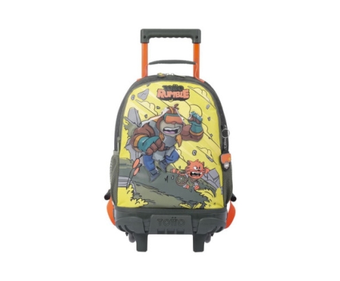 MOCHILA ESCOLAR CON RUEDAS MEDIANA DE CARTOONS TOTTO MJ03BWM005-2310-4DJM