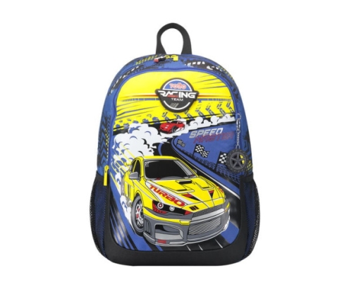 MOCHILA ESCOLAR GRANDE DE CARRERAS DE COCHES TOTTO MJ04VLC003-2310-6J7L