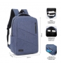 Mochila subblim city backpack para portatiles 15.6p puerto usb azul SUB-BP-2BL2001