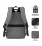Mochila subblim city backpack para portatiles 15.6p puerto usb gris SUB-BP-2BL2000