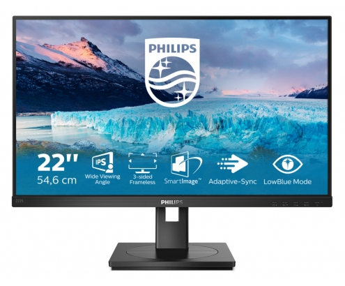 Monitor Philips S Line 1920 x 1080 Pixeles Full HD 21.5P LCD Negro