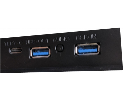 Monitor Zeromax ZM-D24MMIR-USB3, IPS, FullHD, Multimedia, regulable, USB-C, USB 3.0