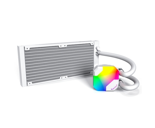Montech HyperFlow ARGB 240 Procesador Sistema de refrigeración líquida todo en uno 12 cm Blanco 1 pieza(s)