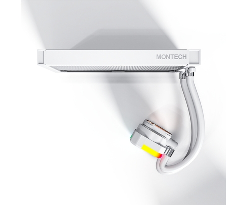 Montech HyperFlow ARGB 240 Procesador Sistema de refrigeración líquida todo en uno 12 cm Blanco 1 pieza(s)