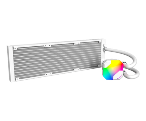 Montech HyperFlow ARGB 360 Procesador Sistema de refrigeración líquida todo en uno 12 cm Blanco 1 pieza(s)