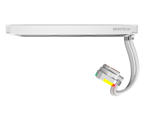 Montech HyperFlow ARGB 360 Procesador Sistema de refrigeración líquida todo en uno 12 cm Blanco 1 pieza(s)