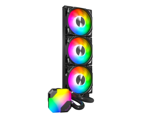 Montech HyperFlow ARGB 360 Procesador Sistema de refrigeración líquida todo en uno 12 cm Negro 1 pieza(s)