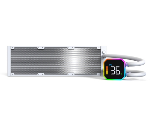 Montech HyperFlow Digital 360 Procesador Sistema de refrigeración líquida todo en uno 12 cm Blanco 1 pieza(s)