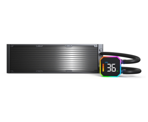 Montech HyperFlow Digital 360 Procesador Sistema de refrigeración líquida todo en uno 12 cm Negro 1 pieza(s)