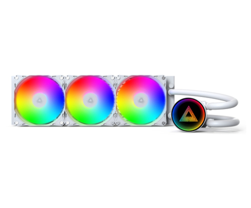 Montech LightFlow ARGB 360 Procesador Sistema de refrigeración líquida todo en uno 12 cm Blanco 1 pieza(s)