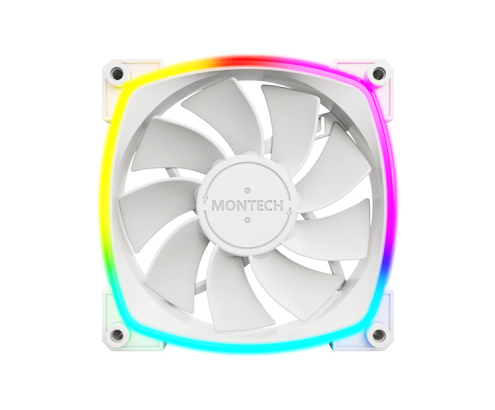 Montech RX120 PWM Carcasa del ordenador Ventilador 12 cm Blanco 1 pieza(s)
