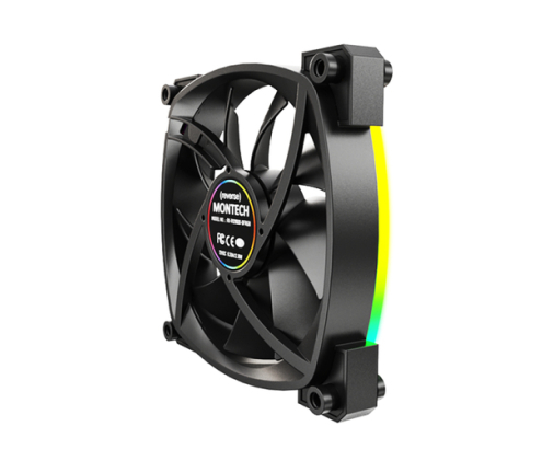 Montech RX120 PWM Carcasa del ordenador Ventilador 12 cm Negro 1 pieza(s)