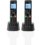 Motorola DOT202 Twin Teléfono DECT Identificador de llamadas Negro